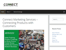 Tablet Screenshot of connectmarketingservices.com
